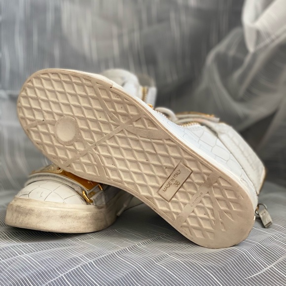 White leather Giuseppe Zanotti high-top sneakers - Picture 2 of 5